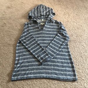 Lou and Grey Brushline Striped Hoodie Sweater